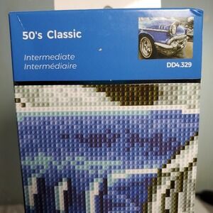 Diamond Dotz 16x12 50's Classic Art Kit Blue Vintage Car DD4.329 Craft DIY